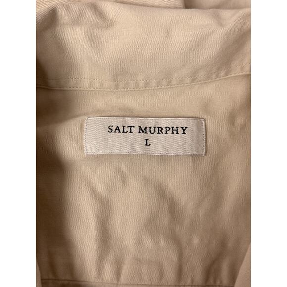 Salt Murphy Shirt Large Mens Snap Front Sleeveless Collared - Picture 7 of 8